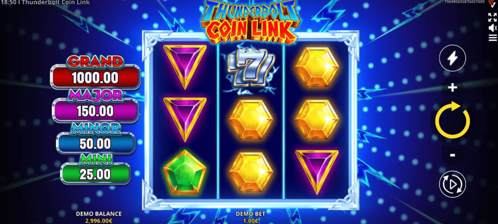 Thunderbolt Coin Link: Running Wins Spielverlauf Infinity Casino